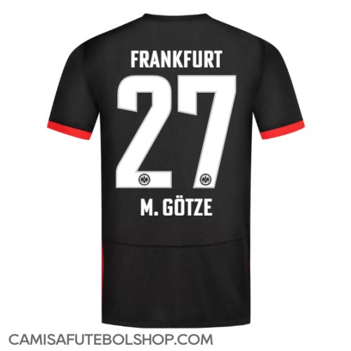 Camisa de time de futebol Eintracht Frankfurt Mario Gotze #27 Replicas 2º Equipamento 2024-25 Manga Curta